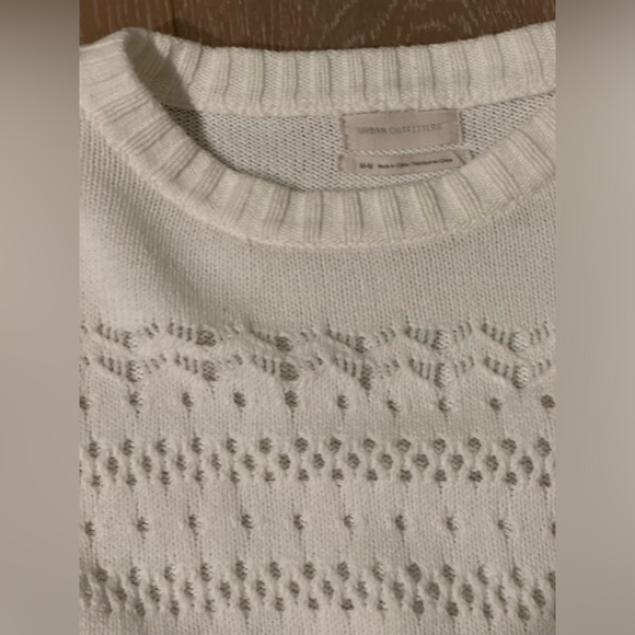 Urban Outfitters White Cotton Sweater, Medium - Picture 2 of 7